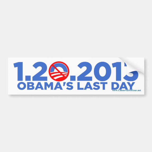 1.20.2009 Obamas sist Dat bsZ Bildekal (Framsidan)
