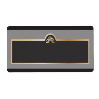 1,25 tum x 2,75 tum Adress Gatsby Theme Fraktsedel