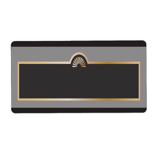 1,25 tum x 2,75 tum Adress Gatsby Theme Fraktsedel (Framsidan)