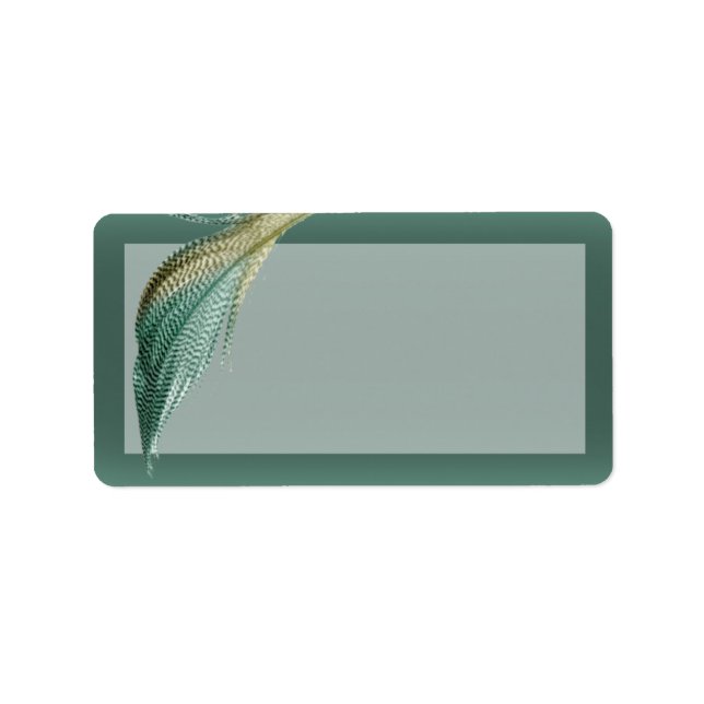 1,25 tum x 2,75 tum (Adress), kvagn ludd Adressetikett (Framsidan)