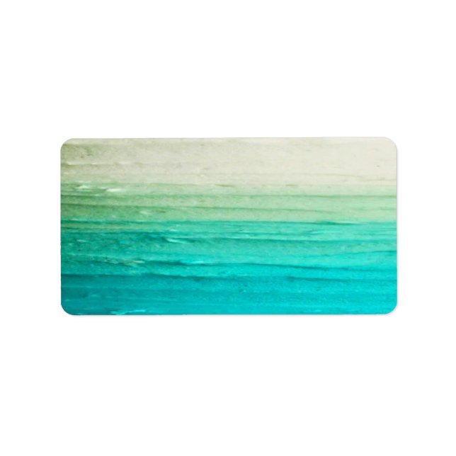1,25 tum x 2,75 tum Adress Ombre Blue Adressetikett (Framsidan)
