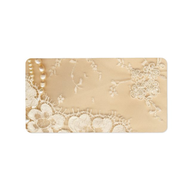 1,25 tum x 2,75 tum Viktorian Adress Land Adressetikett (Framsidan)