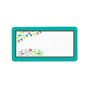 1,25-tums (x 2,75)-bike-cykel i Adress Adressetikett