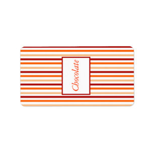 1,25 x 2,75" Hersheys Orange Tiger Lilly w/Strip Adressetikett