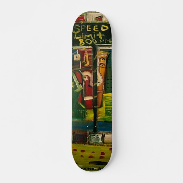 1 288 km/h skateboard bräda 21,5 cm (Framsida)