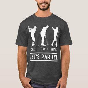 1 2 3 Lets Par Tee Funny Golfer som säger Golf Äls