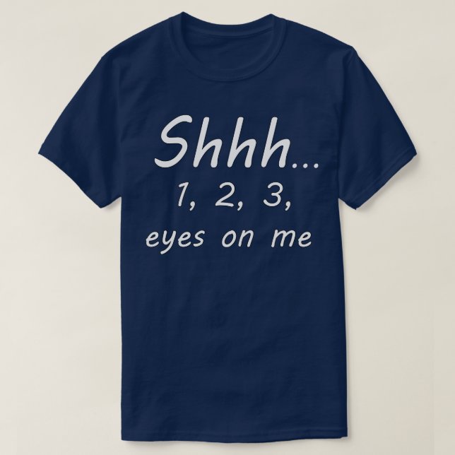 1 2 3 ögon på mig t shirt (Design framsida)