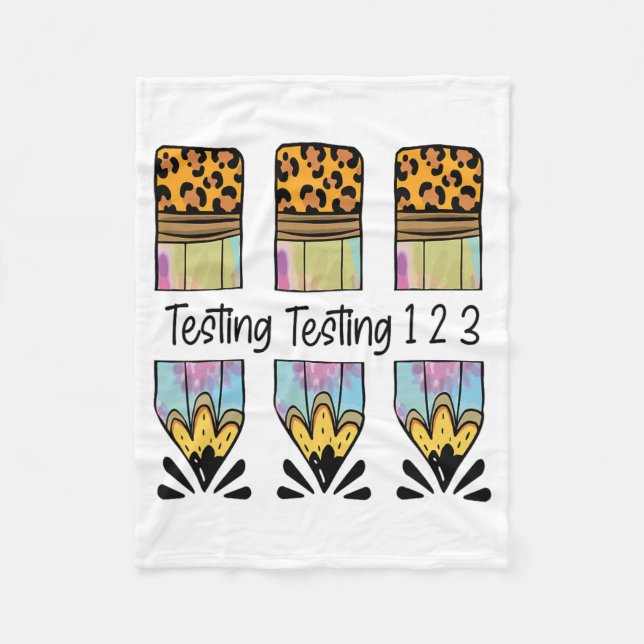 1 2 3 Provningsdagars provning av sjöprovets lärar Fleecefilt (Framsidan)