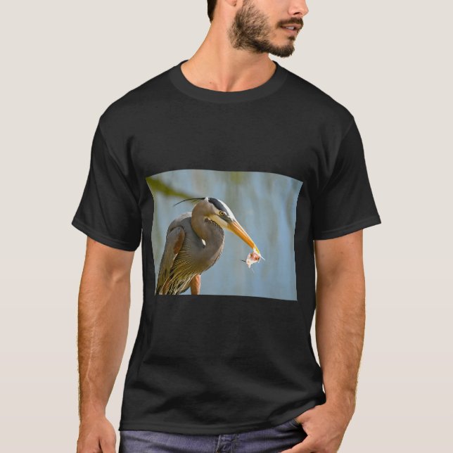 1/2 malet fisk middag t shirt (Framsida)