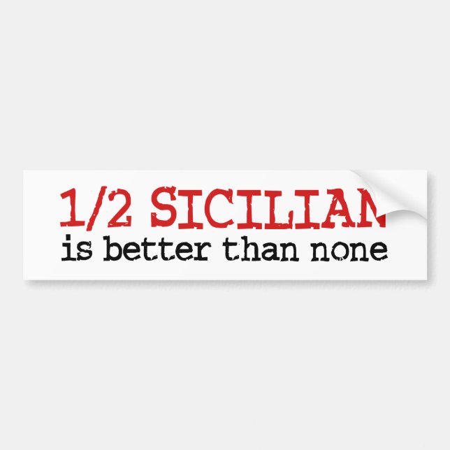 1/2 Sicilian Bildekal (Framsidan)
