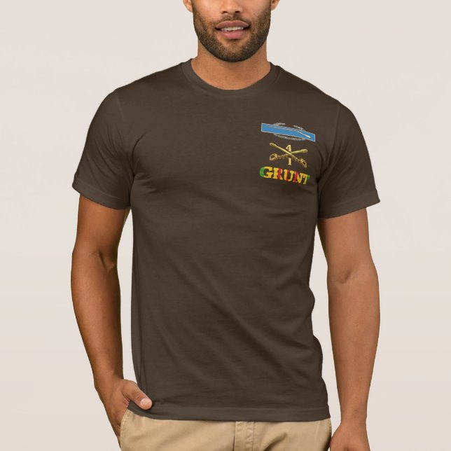 1/4:e kavalleriet M113 CIB Grunt Shirt Tee Shirt (Framsida)
