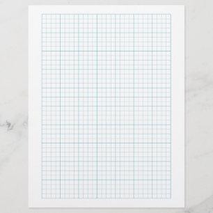 1/4-tums diagram, Pappert (4 kvadrater per tum) - Brevhuvud