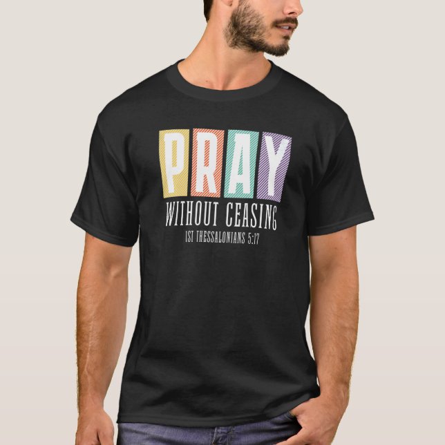 1 517 PRAY utan att den kristna grafiken upphör T Shirt (Framsida)