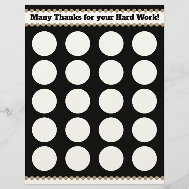 1,5" affisch för cubicle för brevhuvud (Framsida)