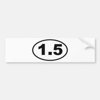 1,5 Mile bildekal