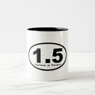 1,5 Miles två gånger ett år! Mugg