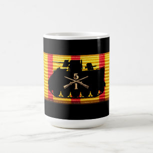 1/5. Mugg för infanteriVietnam tjänste- band