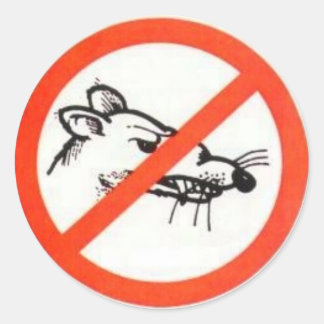 1,5-tumsfack för Råtta Runt Klistermärke