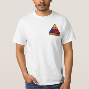 1/69. Skjorta för pantrar M48A3 för Armor svart Tee Shirt