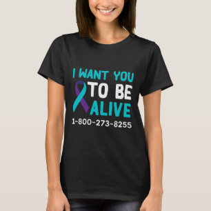 1 800 273 8255 - Självmordsförebyggande dag - Själ T Shirt