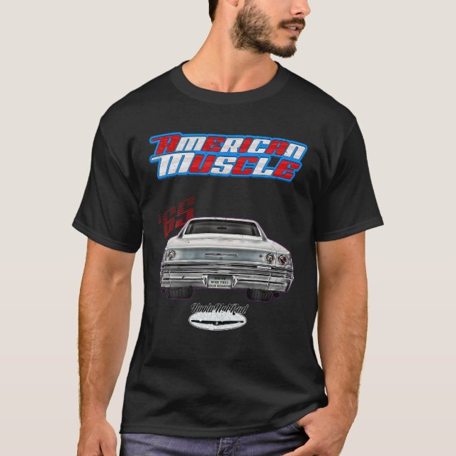 1 965,65,HotRod,Impala,Biscayne,Caprice,DelRay,Mus T Shirt (Framsida)