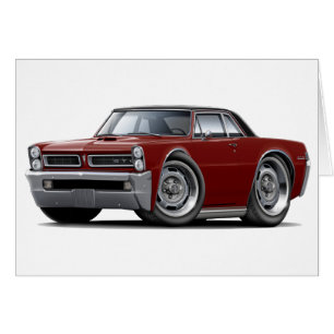 1 965 GTO maronsvart, överkant Hälsningskort