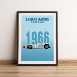 1 966 GT40 MK2 POSTER