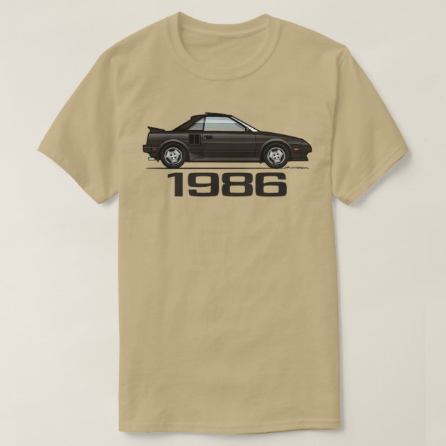 1 986 svart t shirt (Design framsida)