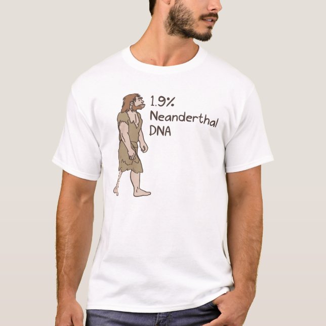 1,9% Neanderthalskjorta T-shirt (Framsida)