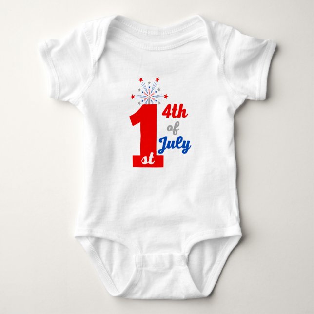 1:a 4 juli Patriotic American T Shirt (Framsida)