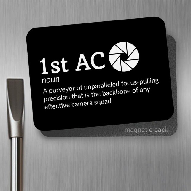 1:a AC-definition - filmbesättning 3 tum x 4 tum F Magnet (Skapare uppladdad)