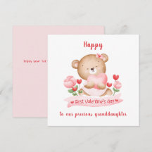 1:a Alla hjärtans dagstidskort rosa Alla hjärtans