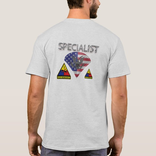 1:a Armored Division Specialist T Shirt (Baksida)