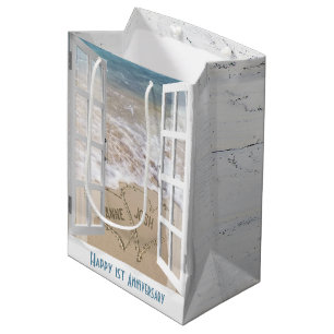 1:a årsdagen av Beach Hearts Medium Gift-fack