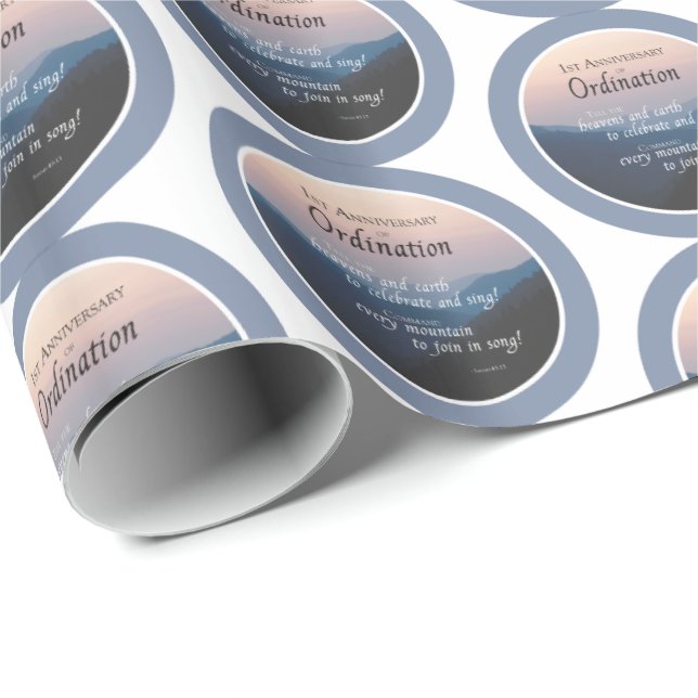 1:a årsdagen av Gratulerar om ordalydelse Presentpapper (Rullad Hörn)