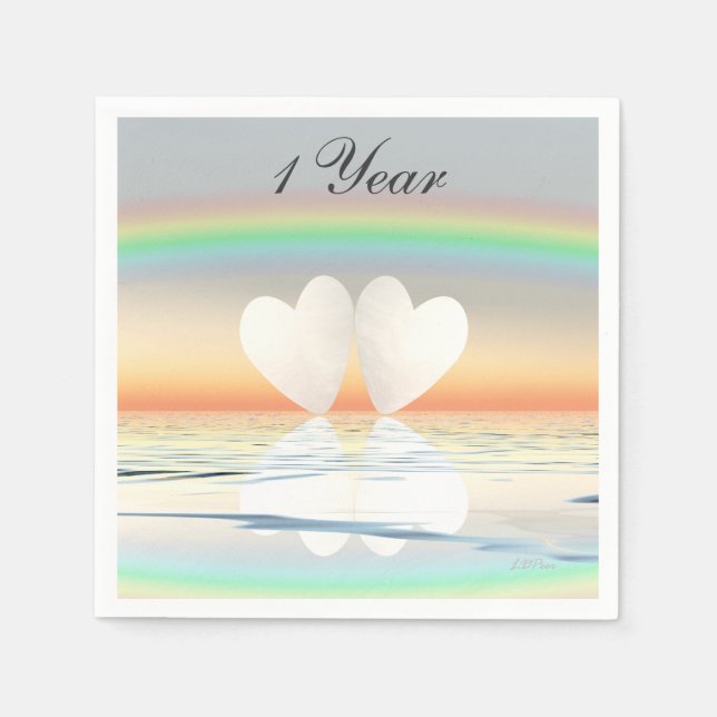 1:a årsdagen av Pappra utfrågningar Pappersservett (Framsidan)