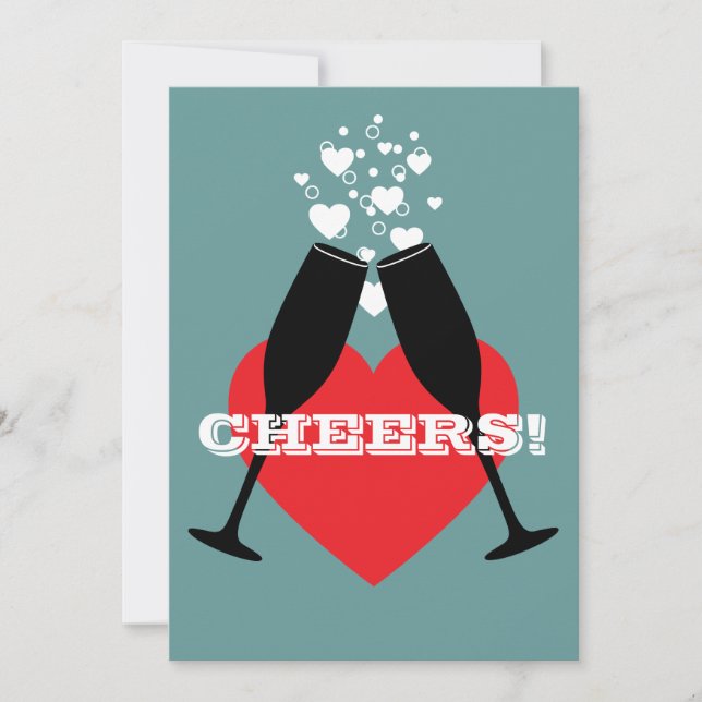 1:a årsjubileum inbjudan - Skål! (Framsida)