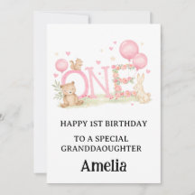 1:a babyflicka glad söt teddybjörn rosa ballonger