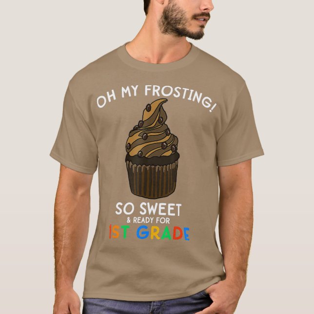 1:a Back to school-citattecknet Cuptårta Funny T Shirt (Framsida)