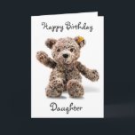 *1:a BIRTHDAY WISH* DAUGHTER Card Kort<br><div class="desc">TALA OM FÖR DIN ***DAUGHTER*** " MED DETTA ADORABLE CARD " NATURLIGTVIS (LOL) ATT DU ÖNSKAR HENNE EN " MYCKET LYCKLIG 1:A BIRTHDAY" OCH MED DENNA ADORABLE GAMS FASHIONED NALLE. TACK FÖR ATT JAG STOPPADE MED 1 AV MINA 8 LAGRINGAR!!!!!!</div>