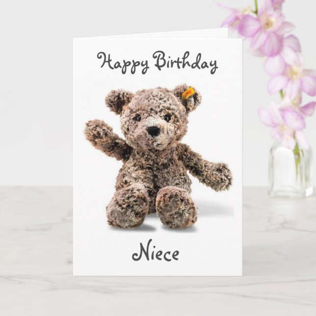 *1:a BIRTHDAY WISH* NIECE-kort Kort (Orkide)