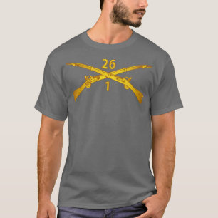 1:a Bn 26:e infanteriregim med infanteribb wo-xt T Shirt