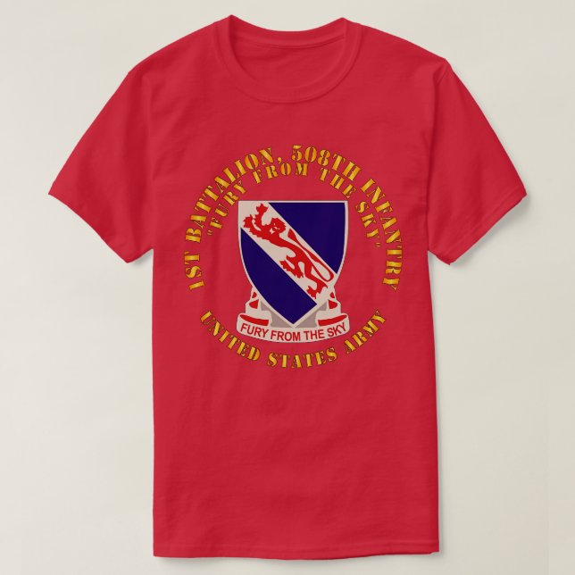 1:a BN 508:e infanteriet Fury från Himlar D T Shirt (Design framsida)