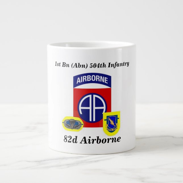 1:a Bn (ABN) 504:e Inf 82:a Airborne Jumbo Mugg (Framsidan)