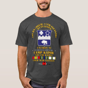1:a BN M 17:e Infantry 7:e ID Camp Kaiser Korea Un T Shirt