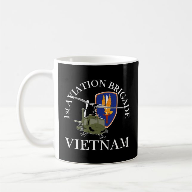 1:a brigaden inom luftfarten Vietnam Veteran Golde Kaffemugg (Vänster)