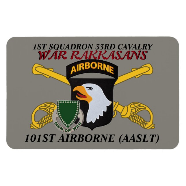 1:A CAV 101ST-MAGNET FÖR SQN 33D-FLYGPLATS MAGNET (Horisontell)
