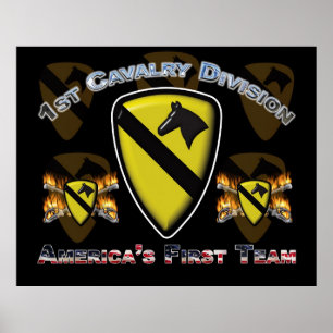 1:a Cav Fort Huva Texas Poster