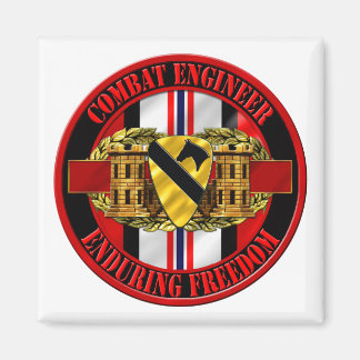 1:a Cavalry Division Ingenjör OEF Magnet