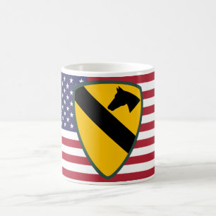 1:a Cavalry Division Patch United Stater Kaffemugg